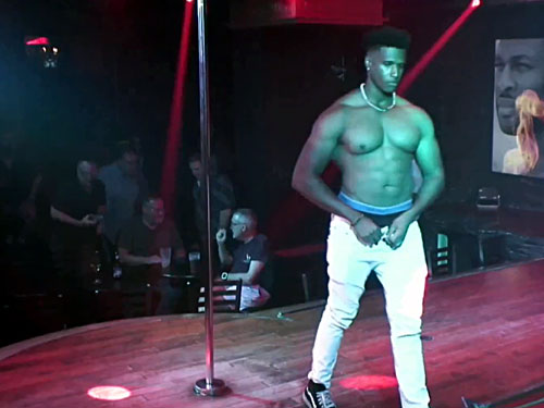 Video of sexy male stripper