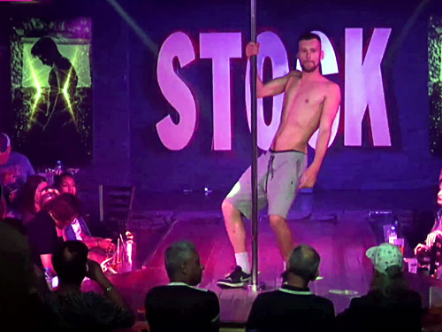 Video of sexy male stripper