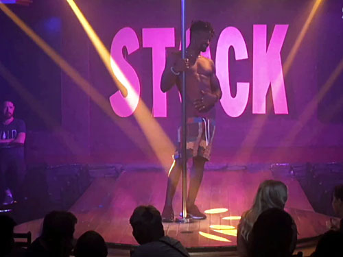 Video of sexy male stripper